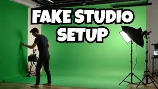 Create a fake YouTube Studio Background in  2024