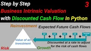 Discounted Cash Flow Valuation in Python - Intrinsic Stock Valuation - DCF Model structure- Part 3