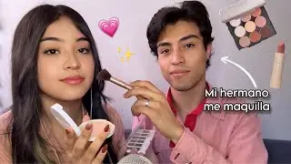 ASMR my older brother tries to do my makeup for the first time 🫣💄 @GnossiannASMR