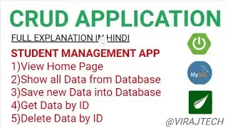 Spring Boot CRUD Operation using ThymeLeaf & MySQL | Student Management System Web App for beginner