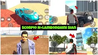 Finally,New Secret update 🤑 Lamborghini Sian+Scorpio N cheat codeIndian bike driving 3d New update