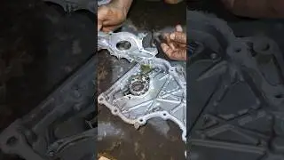 Swift Dzire timing plate oil pump damage