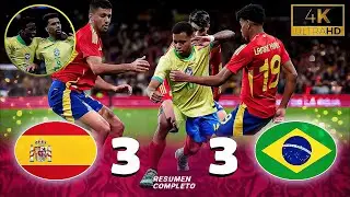 ESPAÑA VS BRASIL RESUMEN COMPLETO
