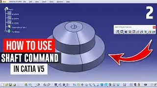 shaft command in catia v5 | shaft command in catia | how to use shaft command in catia v5