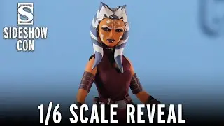 Ahsoka Tano Star Wars The Clone Wars 1/6 Scale Figure Reveal | Sideshow Con 2022