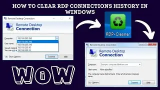 How to Clear RDP Connections History in Windows