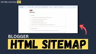 How to Create HTML Sitemap Page For Blogger Website (Hindi)