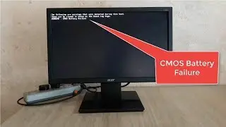 How to fix CMOS Battery Failure Error || 100% solutions ||