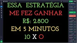 VOCÊ NÃO VAI ACREDITAR COMO ESSA ESTRATÉGIA ME FEZ GANHAR DINHEIRO NA QUOTEX!