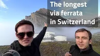 Via ferrata - Leukerbad (Daubenhorn) with drone - Longest in Switzerland