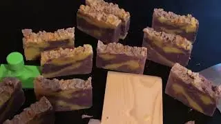 Chopping and stamping soap