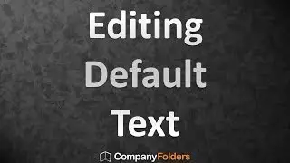 Editing Default Text in Your Free Design Template