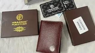 Hammonds flycatcher leather card holder
