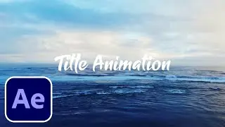 Title Animation in After Effects - After Effects Tutorial|Focus Effect by Hiran