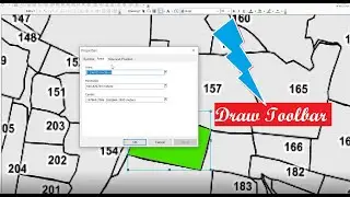 How to use Draw toolbar in Arc-Gis.