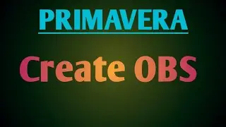 How to Create OBS in PRIMAVERA | Management Software | Tamil tutorials | T S T