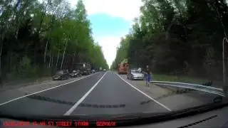 перевёрнутый грузовик (ДТП) (13.05.2015)