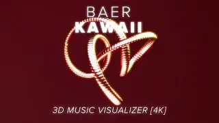 Kawaii - BAER | 3D AUDIO VISUALIZER MUSIC VIDEO | BLENDER GEOMETRY NODES ANIMATION