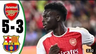 Barcelona vs Arsenal 3-5 All goals & extended highlight