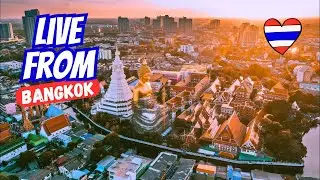 Live From The Giant Buddha Bangkok 🇹🇭 Wat Pak Nam