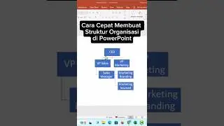 PowerPoint Trik Cara Cepat Membuat Struktur Organisasi #shorts #powerpoint