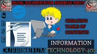 CBSE Class10 IT 402|Unit 1|Digital Documentation(Advanced)|Creating Table of Contents|Part 4