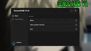 Genos Hub V1 script (the scripts which exploiters don't show) Support Executors | Roblox | NixScript