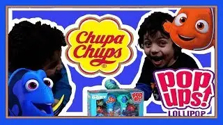 Chupa Chups Lollipops | Disney Pixar Finding Dory | Candy & Sweets Review | CurlyKidzTV Candy Review