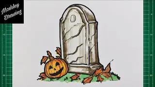 How to Draw Halloween Gravestone