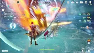 Genshin Impact - Noelle coop gameplay, made only a few artifact upgrades after getting C6