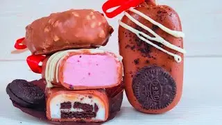 Эскимо - Чизкейк 🔸 РЕЦЕПТ идеальной ГЛАЗУРИ для покрытия!
