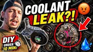 2001 chevy silverado 1500 water pump replacement How to do it by yourself  DIY under 10 Min!