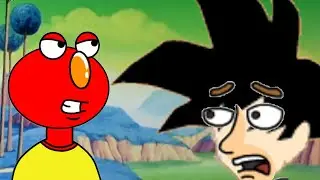 Caillou and Elmo Fuse to Beat Goku/Grounded