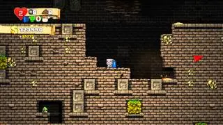 Spelunky - My FIRST Olmec Battle! (No Commentary)