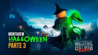 Criando Manipulação HALLOWEEN no PHOTOSHOP Pt 3 🎃🎃 - BENNY SPOOKY EDIT WAR CHALLENGE speedart.