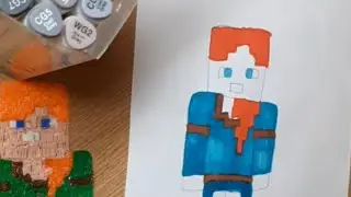 МАЙНКРАФТ рисуем легко и просто/Minecraft drawing easy and simple