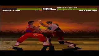 DEAD OR ALIVE (PS1) / JANN LEE VS HAYABUSA