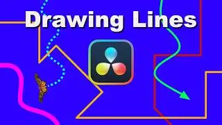 How to Draw and Animate Straight, Angled, Curved and Freehand Lines (DaVinci Resolve Tutorial)