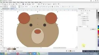 How To Draw Bear Head With Corel Draw X7