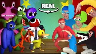 New Rainbow Friends VS Alphabet Lore In Real Life... But Reversed? | Friday Night Funkin  Mod
