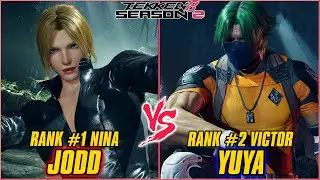 TEKKEN 8 | JODD (RANK #1 NINA) vs YUYA (RANK #2 VICTOR) | TEKKEN 8 RANKED MATCH
