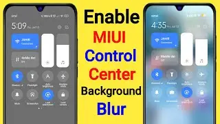 Control Center Background Blur Effect MIUI 14 | Enable Control Center Background Blur in Mi Phone