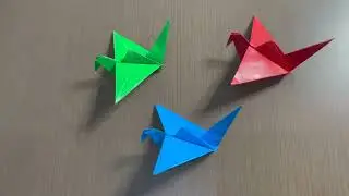 How to Make Origami Flapping Bird Easy