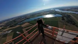 Climbing Highest Radio Tower in NRW, Germany