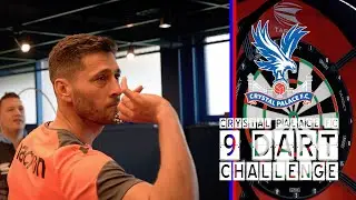 Chris Dobey set Crystal Palace FC a 9 Dart Challenge and this happened...