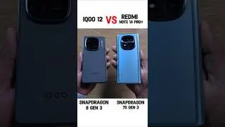 Iqoo 12 vs Redmi Note 14 pro plus Speed test comparison 