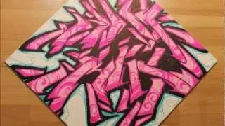 How to draw Graffiti - Canvas Graffiti tutorial | Graphics Graffiti and Illustration