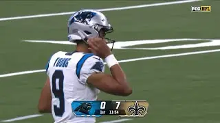 Bryce Young Throws INTERCEPTION on First Pass of 2024 😳 Saints vs Panthers 2024 Highlights