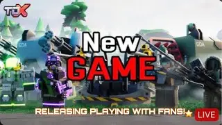 (🔴Live🔴) NEW TDX GAME RELEASED  (Tower defense x)
