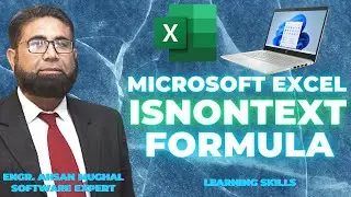 Isnontext Formula, Microsoft Excel, #ahsanmughal